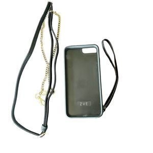 ZVE iPhone 8 Plus or iphone 7 Plus Black Leather Wallet Cas…